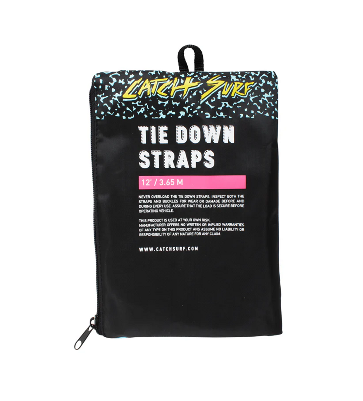 Catch Surf Tie Down Straps Black 12 foot