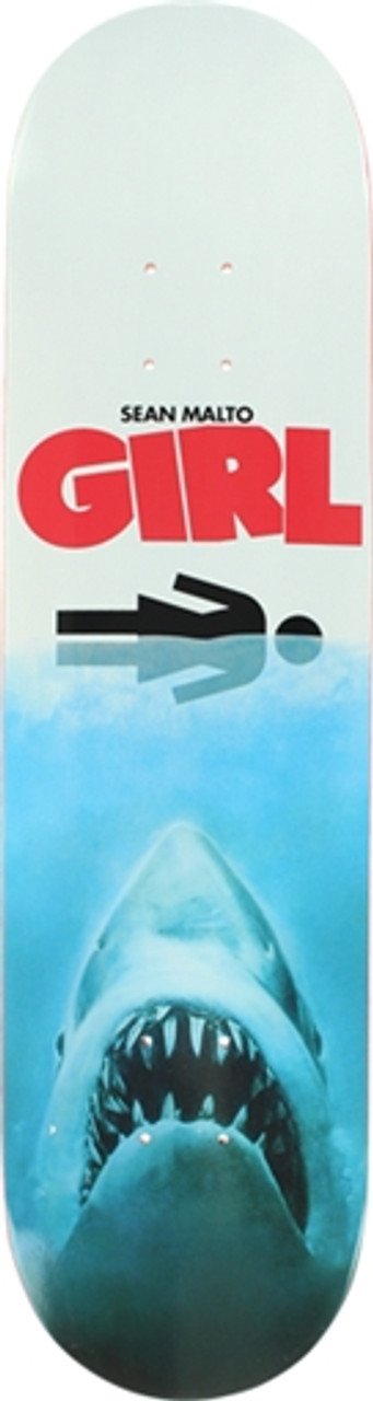 Girl Malto Shark Attack コンプリート 7.75インチ Girl Malto Shark Attack Complete Skateboard - Blue/White