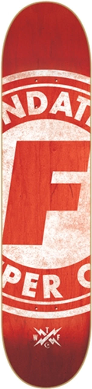 FOUNDATION SUPER CO SKATEBOARD DECK-8.37 RED