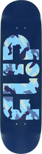 FLIP ODYSSEY SKATEBOARD DECK-8.25 NAVY/BLUE CAMO