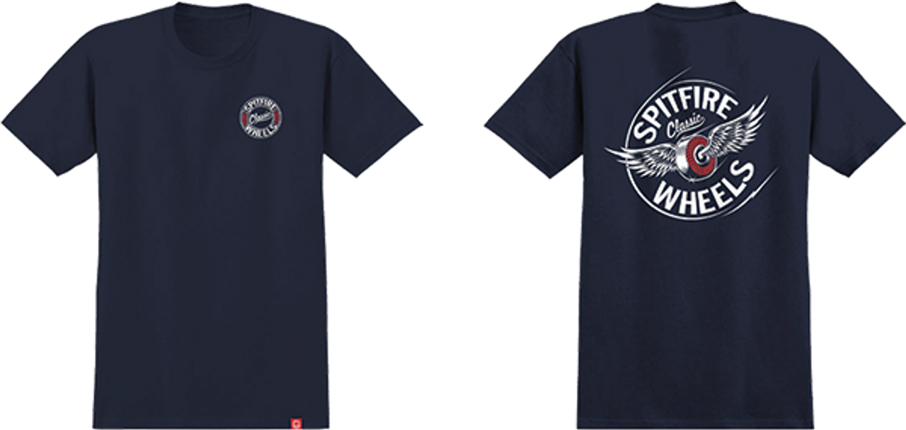 SPITFIRE FLYING CLASSIC YTH SS LARGE NAVY/WHT/RED