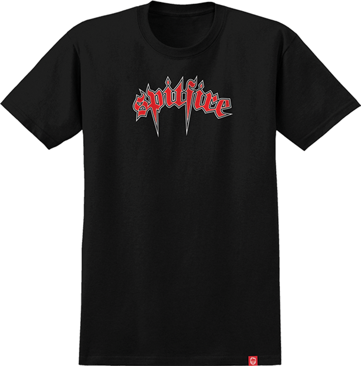 SPITFIRE VENOM SS TSHIRT LARGE BLK/RED/WHT/BLK