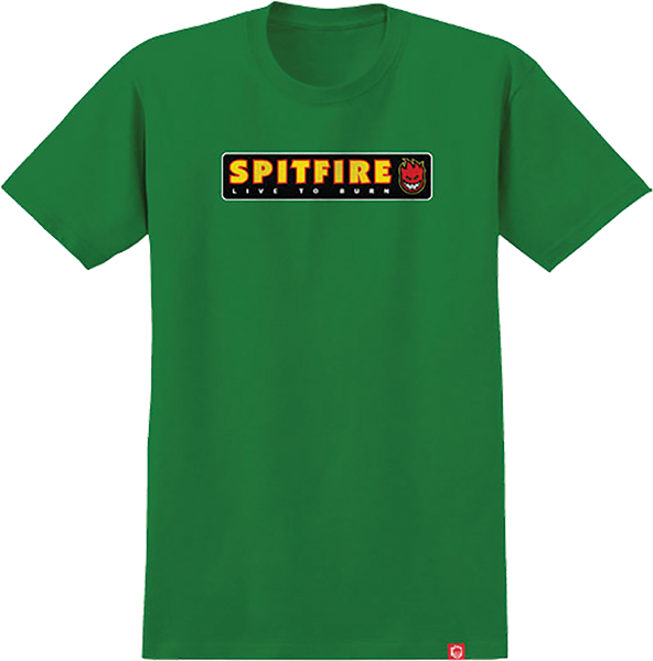 SPITFIRE LTB SS TSHIRT SMALL KELLY GREEN