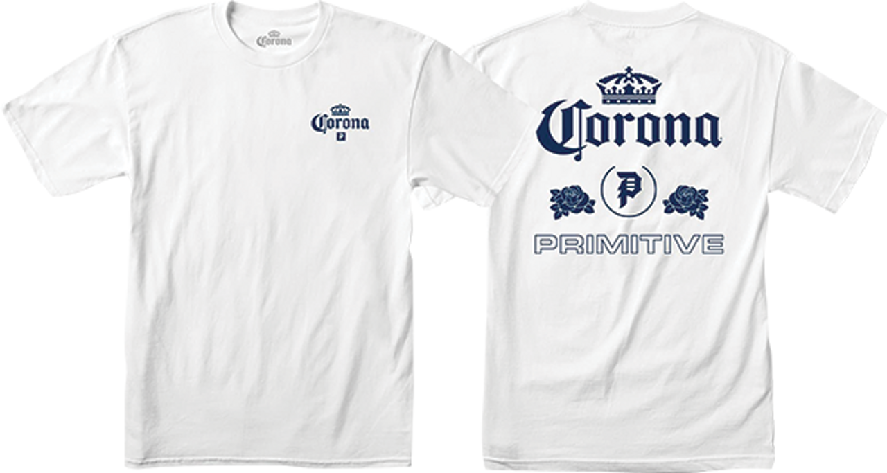 PRIMITIVE CORONA HERITAGE SS TSHIRT SMALL WHITE