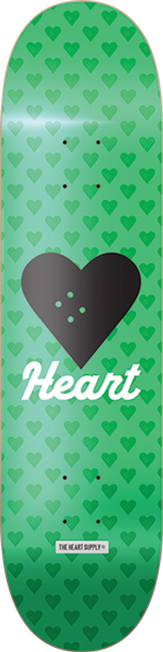 HEARTAGRAM VERTICAL FLOW NEON SKATE DECK-8.12 GREEN