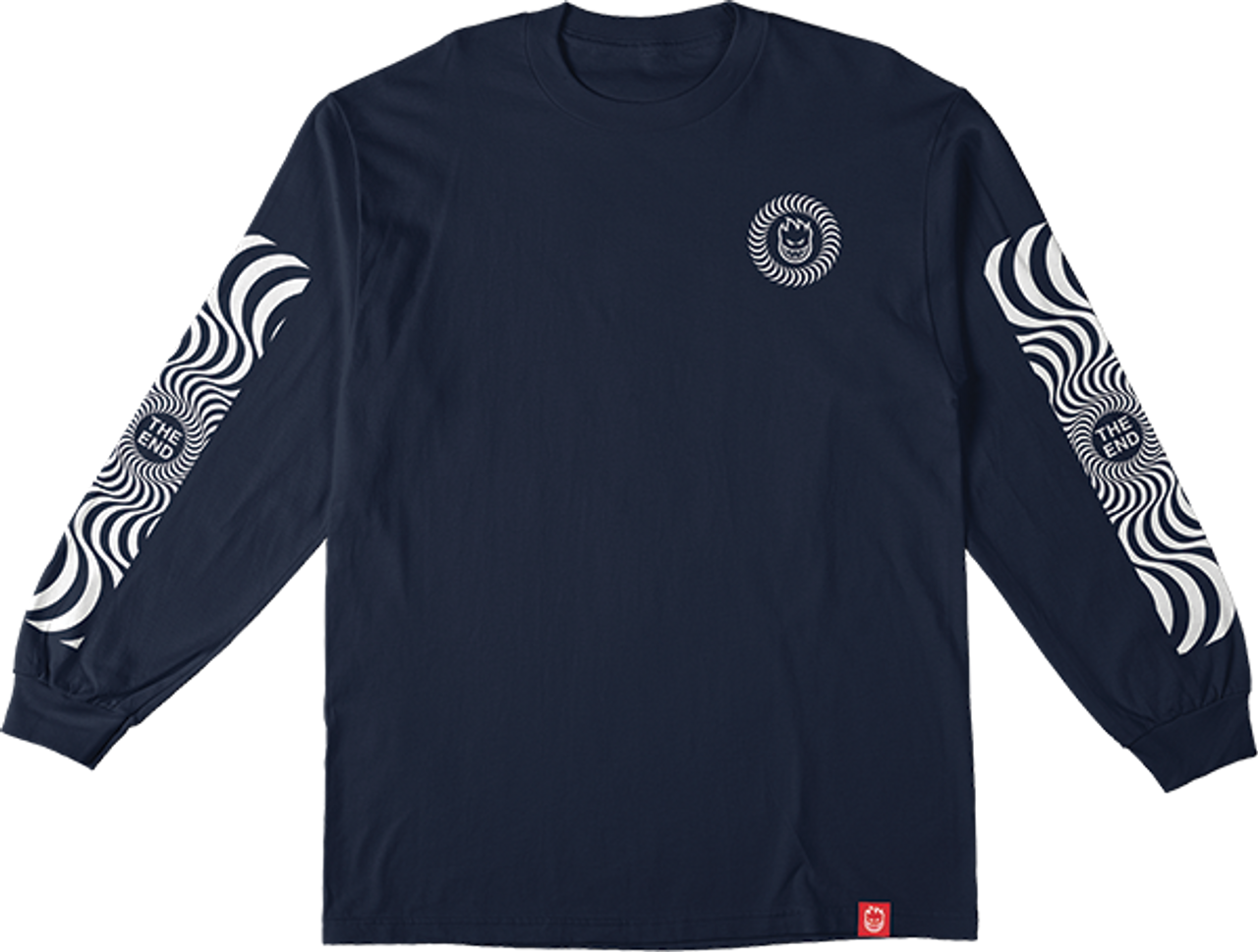 SPITFIRE CLASSIC SWRL SLEEVE LS LARGE  NAVY/WHITE