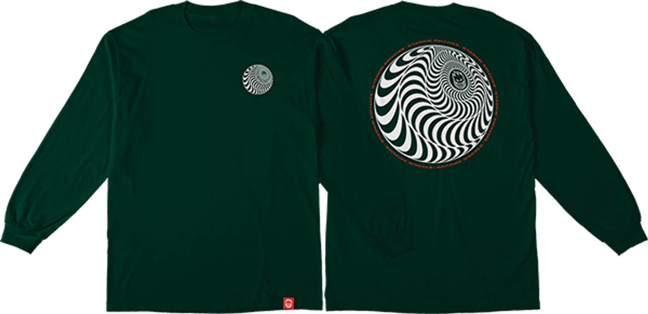 SPITFIRE SKEWED CLASSIC LS SMALL FOREST/WHITE