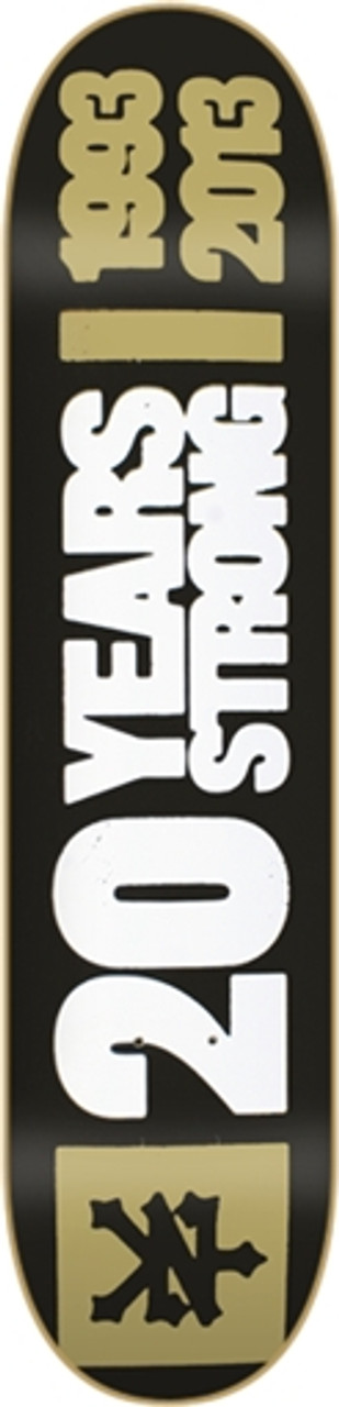 ZOO YORK 20 YEARS STRONG Skateboard Deck-8.0 BLACK