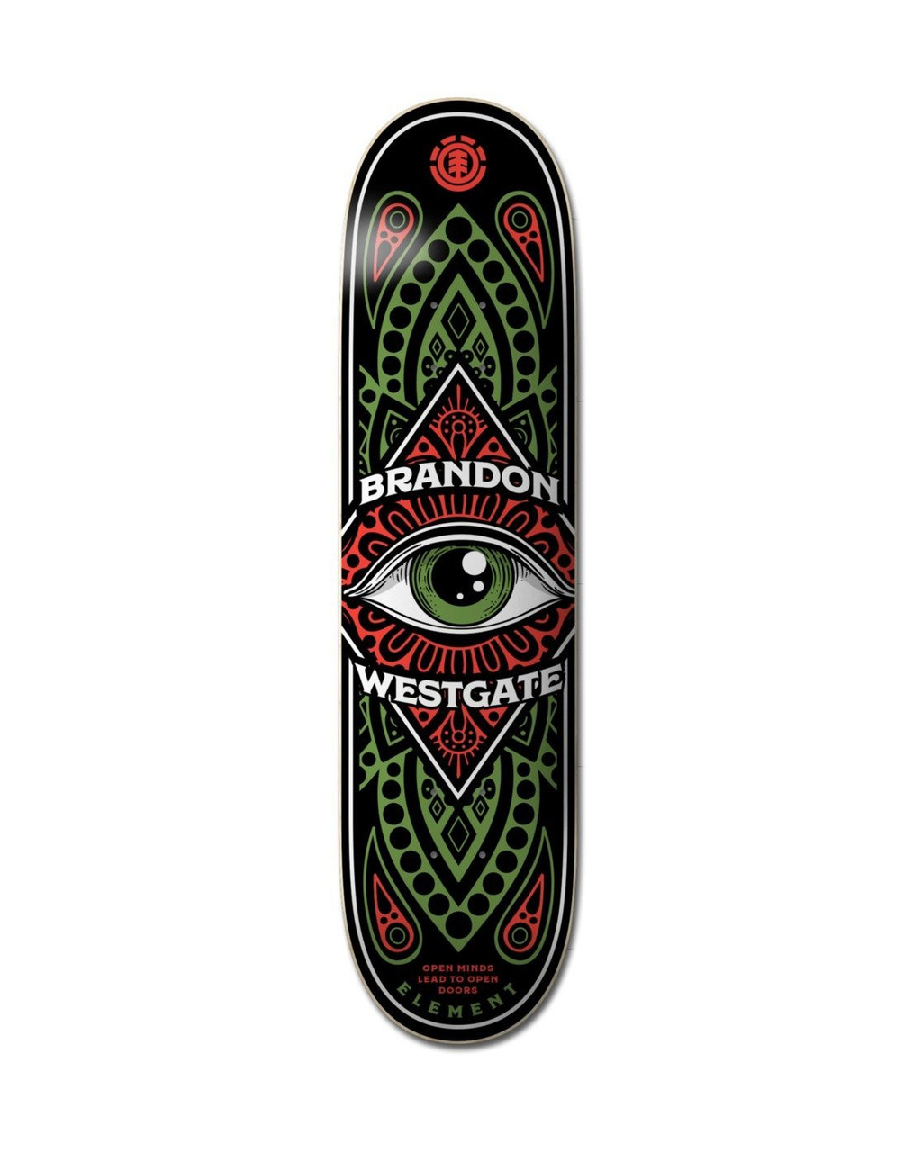 Element Westgate Third Eye Skate Deck Red Dark Green 8.0