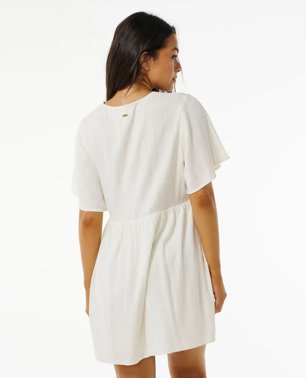 Rip Curl Tiki Embroidered Dress Bone
