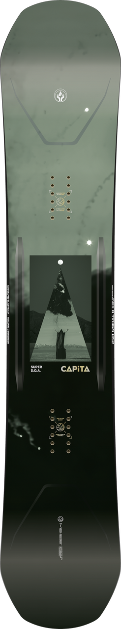 Capita Super DOA Snowboard 2025 Green Black 156 DEMO