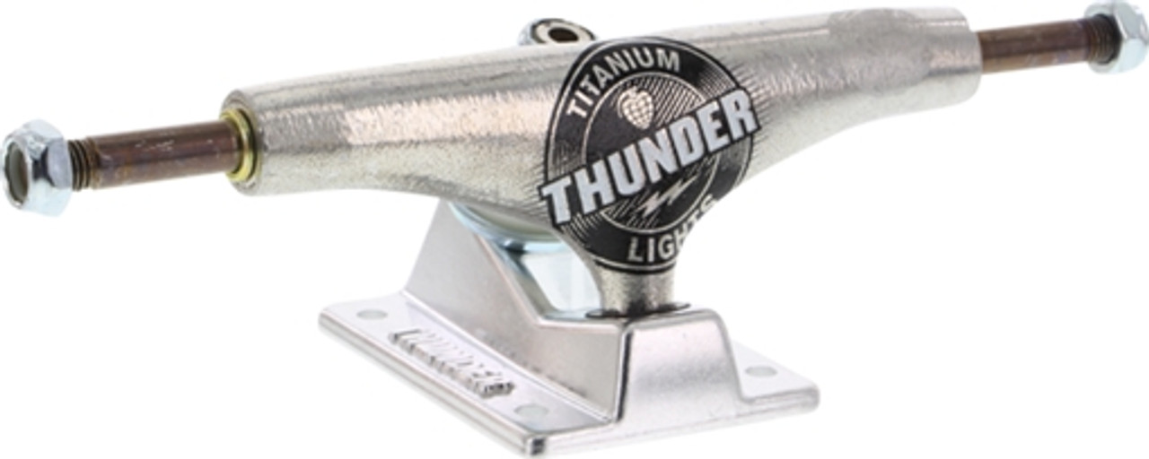 Thunder Hi 145 Titanium Ii Polished Skateboard Trucks Set Of 2