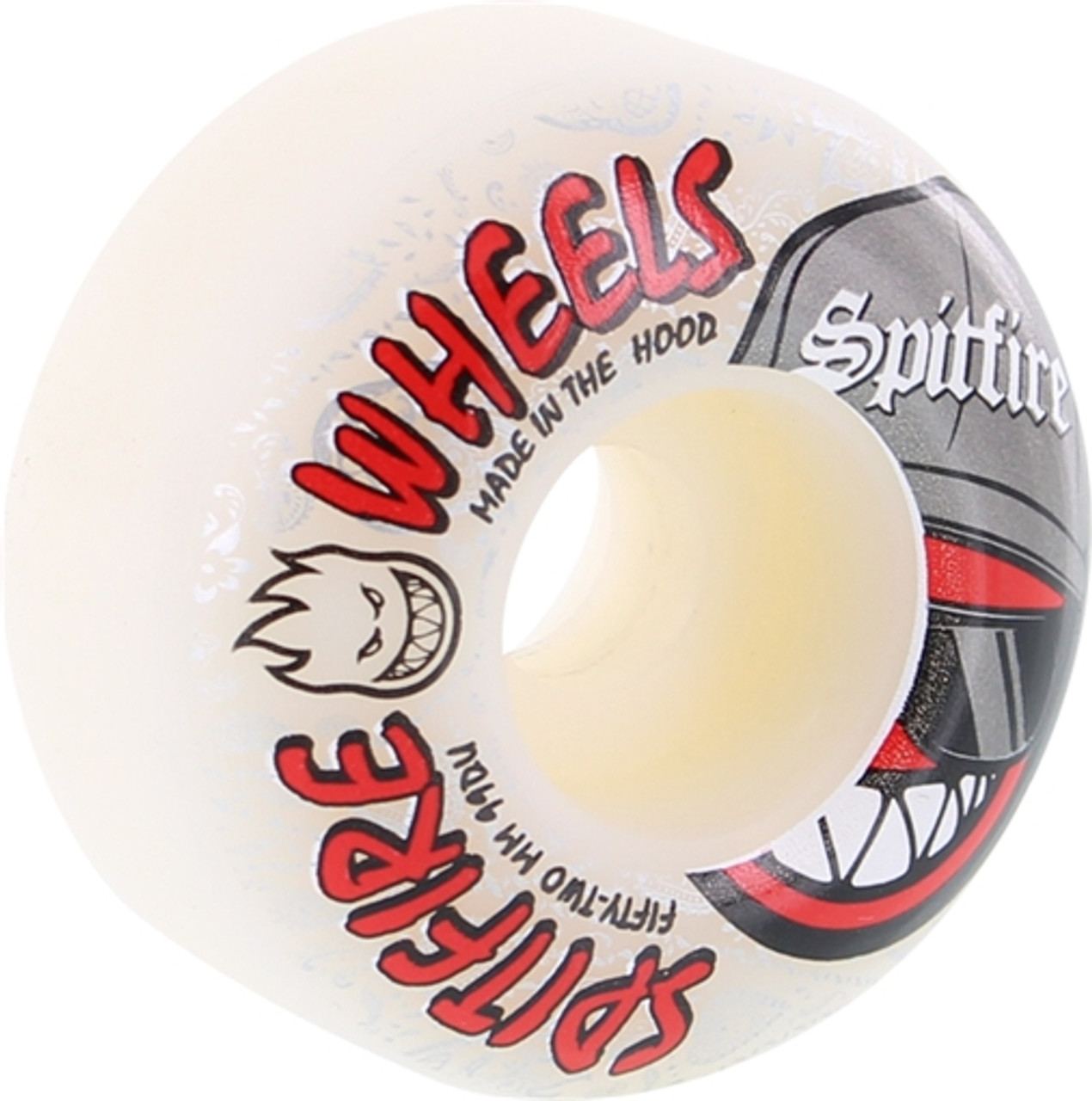 Spitfire Streetz 52Mm White Skateboard Wheels Set