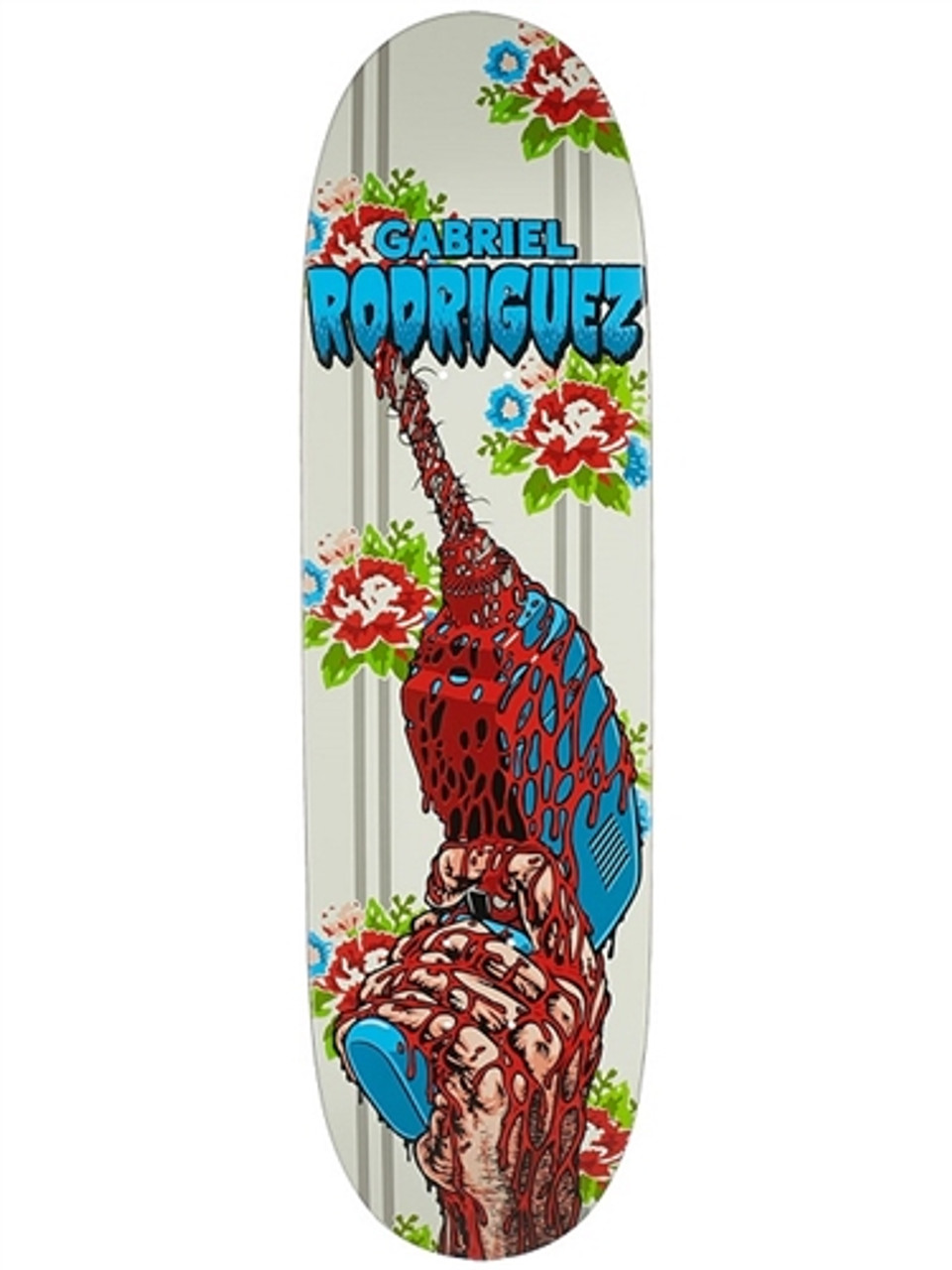 Cliche Rogriduez Drill Skate Deck Blue Red 8.9 w/ MOB Grip