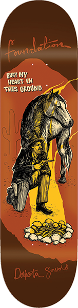 FOUNDATION SERVOLD COWBOY SKATEBOARD DECK-8.38
