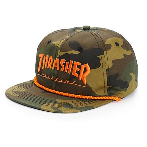 Rope Hat Thrasher Hat Snapback Thrasher Rope Hat Camo Orange
