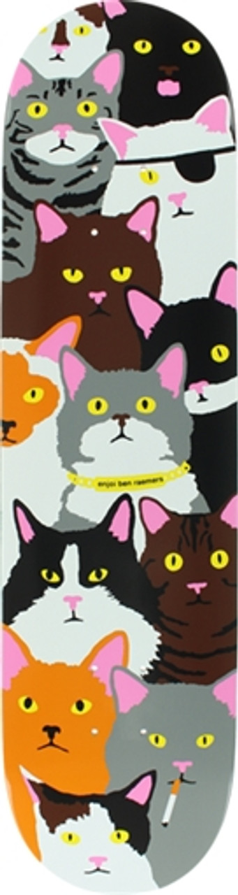 ENJOI RAEMER CAT COLLAGE SKATEBOARD DECK-8.0 r7