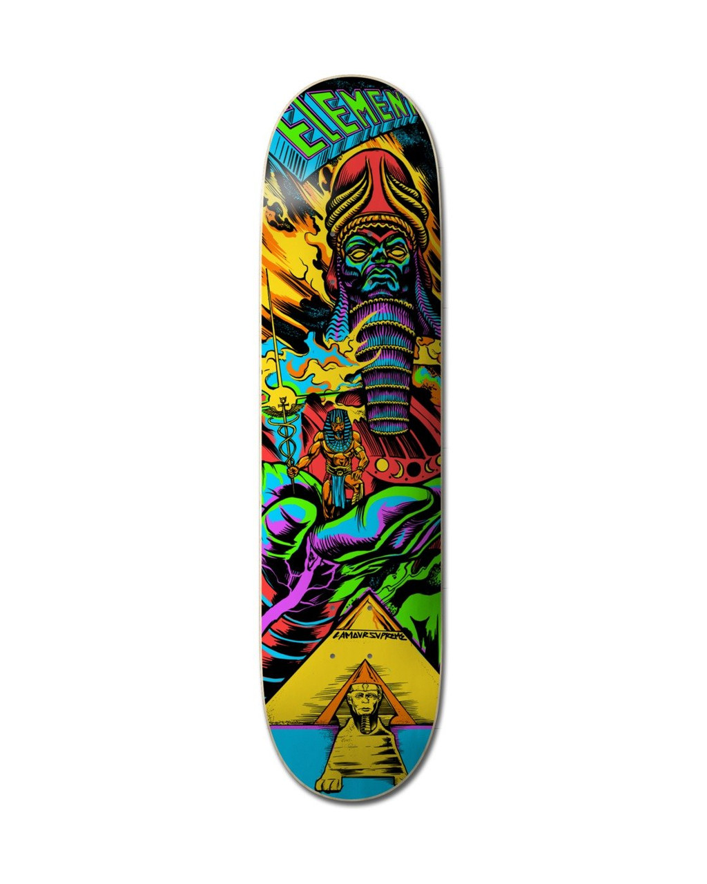 Element Escape Future Skateboard Deck Multi Neon 8.0