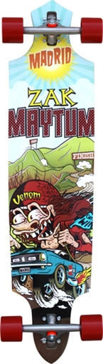MADRID ZAK MAYTUM DROP-THRU SKATEBOARD COMPLETE-10x41.25"