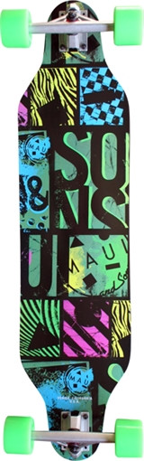 MAUI & SONS OFF THE GRID CUTAWAY SKATEBOARD COMPLETE-9x36