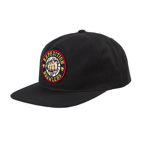 Expedition Brawler Snapback Hat Black Adjustable