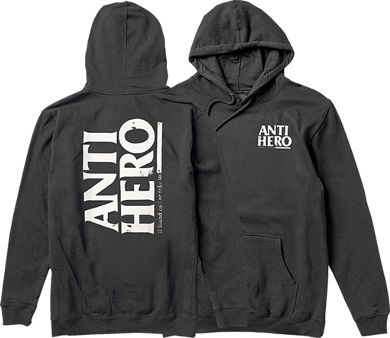 ANTI HERO MAYDAY HOODY SWEATSHIRT L-BLK/WHT