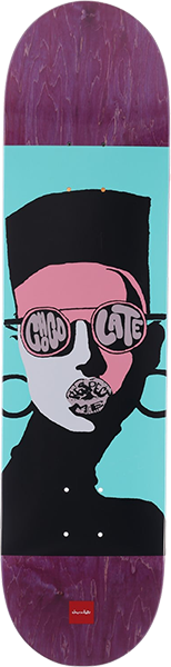 CHOCOLATE TRAHAN RESPECT SKATEBOARD DECK-8.25 pop secret