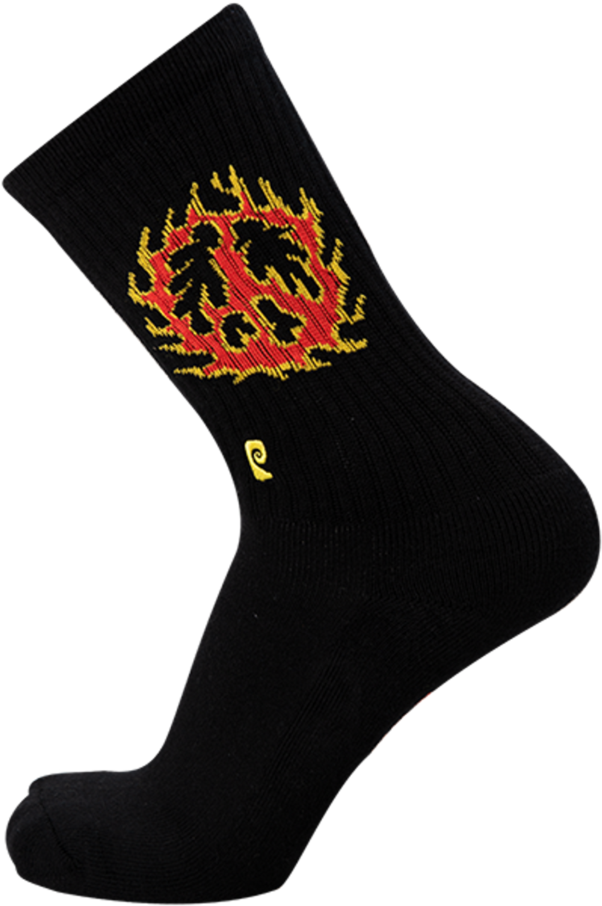 PSOCKADELIC FLAME PEACE CREW SOCKS 1PR