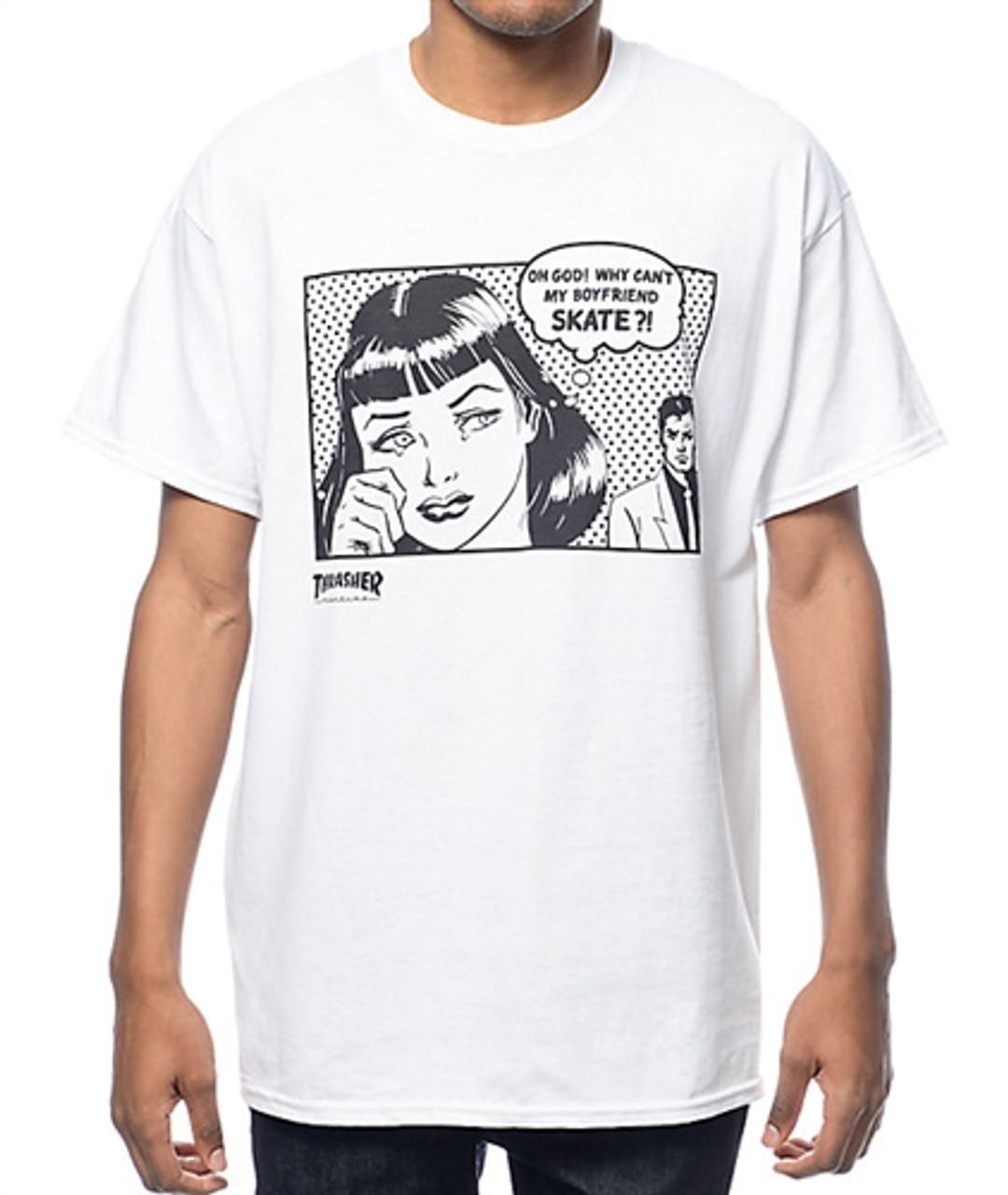 Thrasher Boyfriend Ss Tshirt White | Boardparadise.com