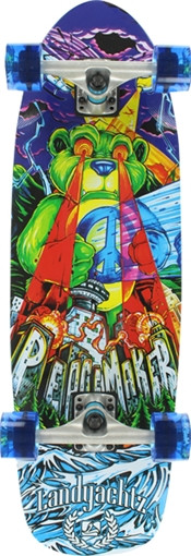 LANDYACHTZ PEACEMAKER SMOKEY SKATEBOARD COMPLETE-9.5x32/16.5