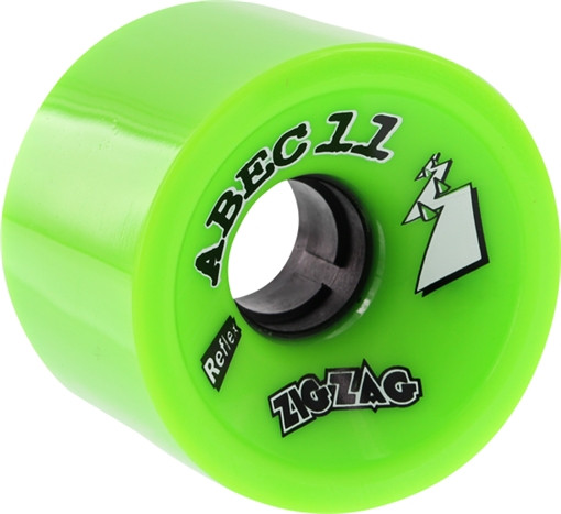 ABEC11 ZIGZAGS 66mm 80a LIME Skateboard Wheels