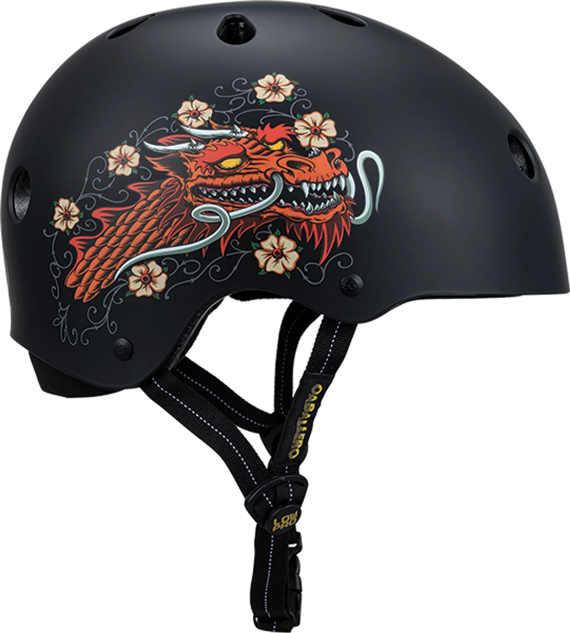 PROTEC CERTIFIED  LOW PRO HELMET XS/SMALL CAB DRAGON BLACK