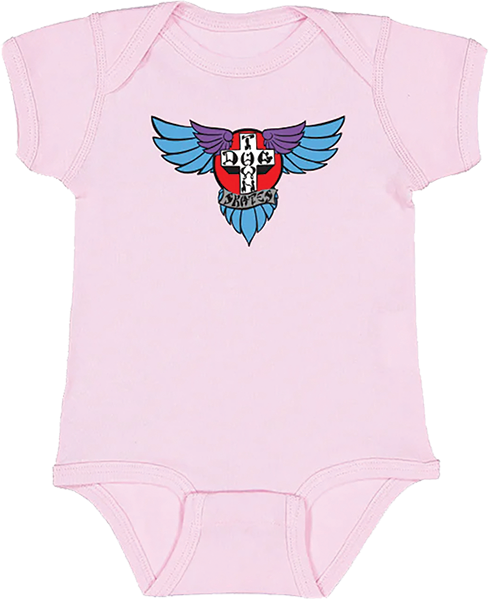 DOGTOWN WINGS ONESIE 12M PINK