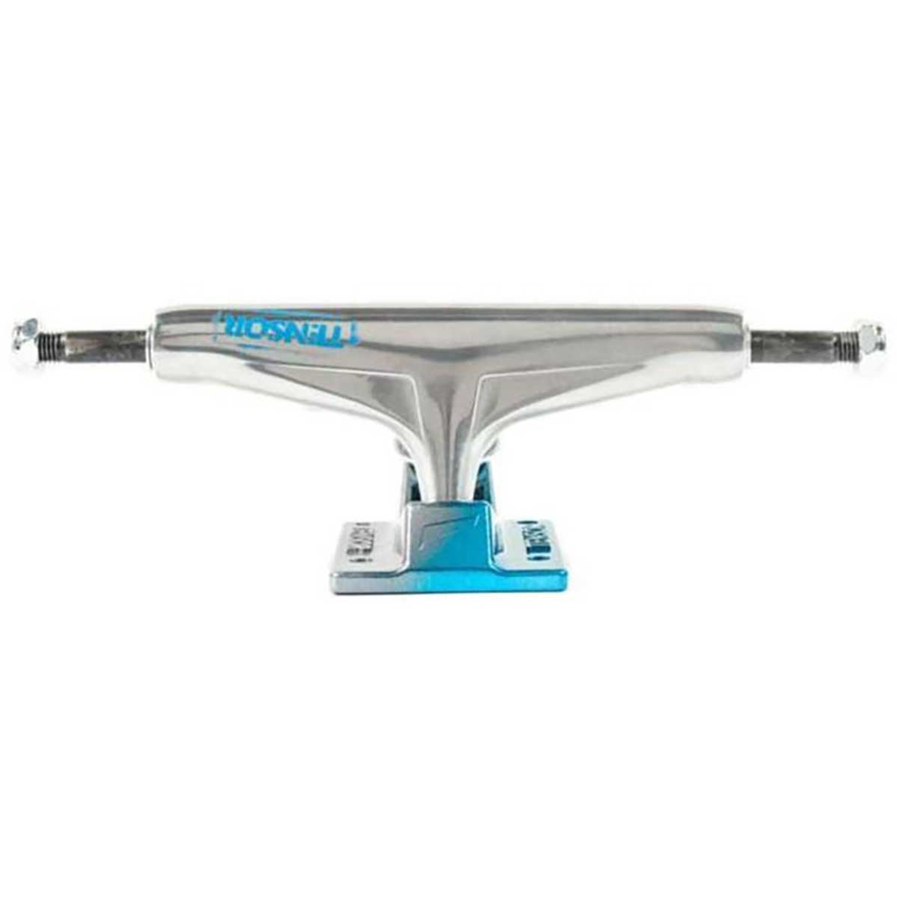 Tensor Aluminum Regular Stencil Mirror Trucks Raw Light Blue 5.25 Set