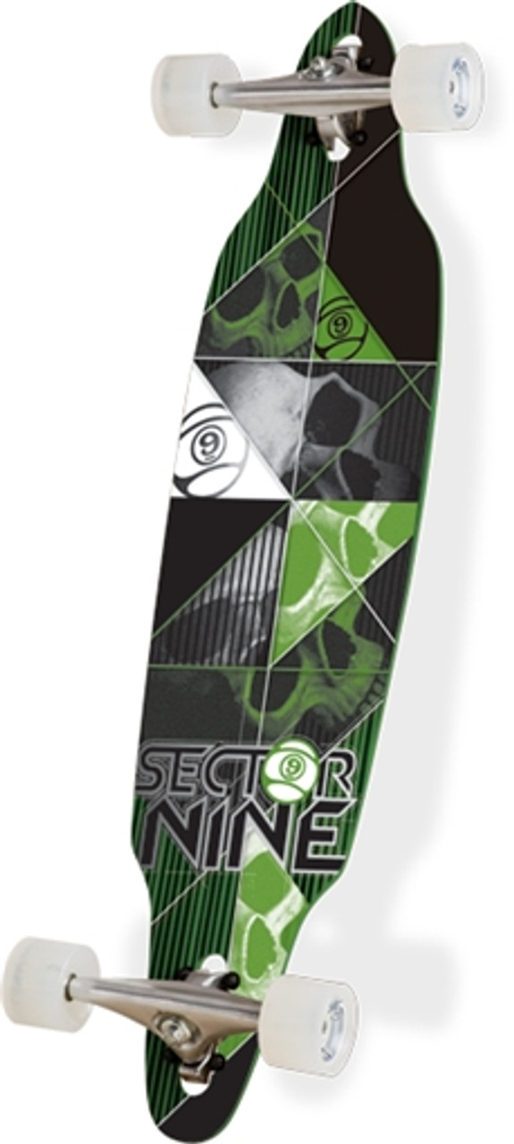 SECTOR 9 CARBON DECAY II GRN Skateboard Complete-9.2x37.7 dthu pt