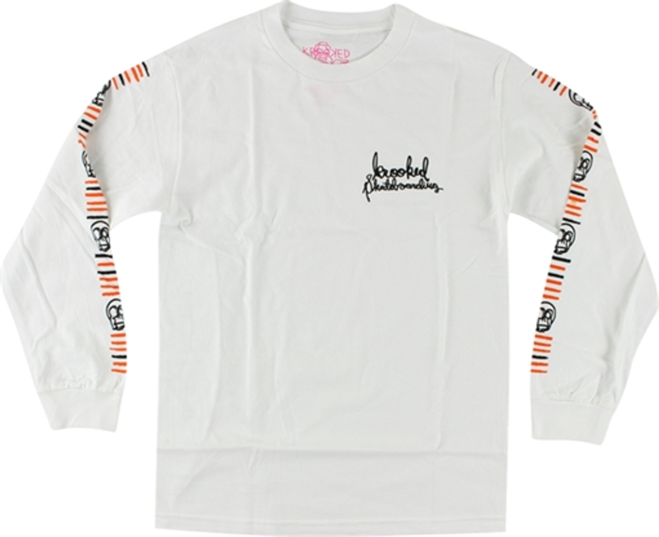 KROOKED KAMPFIRE LONGSLEEVE MEDIUM WHT/BLK/RED