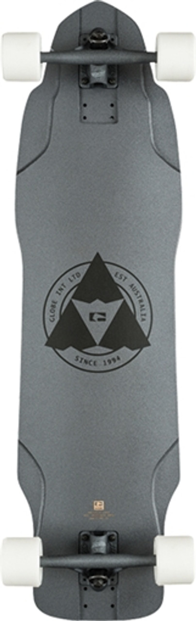 GLOBE THE MAIDEN SKATEBOARD COMPLETE-10x37 BLACK METAL