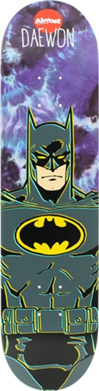 ALMOST DAEWON BATMAN TIEDYE MINI Skateboard Deck-7.0  r7