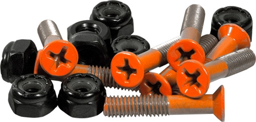 STANDARD 1" PHILLIPS (SET) ORANGE SKATE HARDWARE