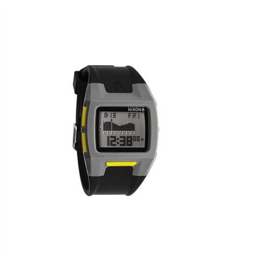 NIXON Lodown II Gray Black Yellow Watch