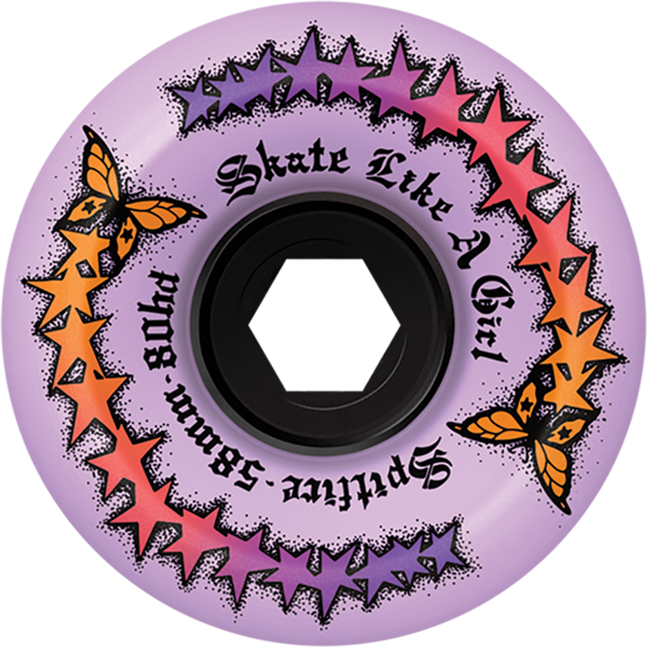 SPITFIRE 80HD FADE CONICAL FULL 58MM SLAG EVO LAVENDER WHEELS SET