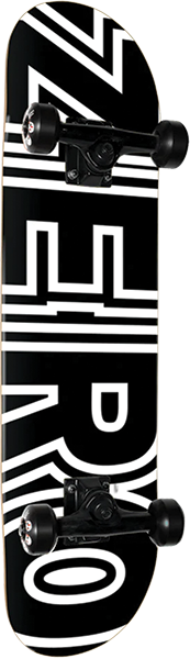 ZERO BOLD SKATEBOARD COMPLETE 8.0 BLK/WHT