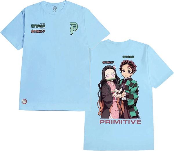 PRIMITIVE NEZUKO KAMADO SS TSHIRT XLARGE POWDER BLU