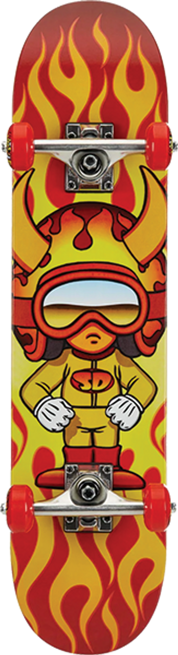 SPEED DEMONS HOT SHOT SOFT TOP SKATEBOARD COMPLETE 6.75
