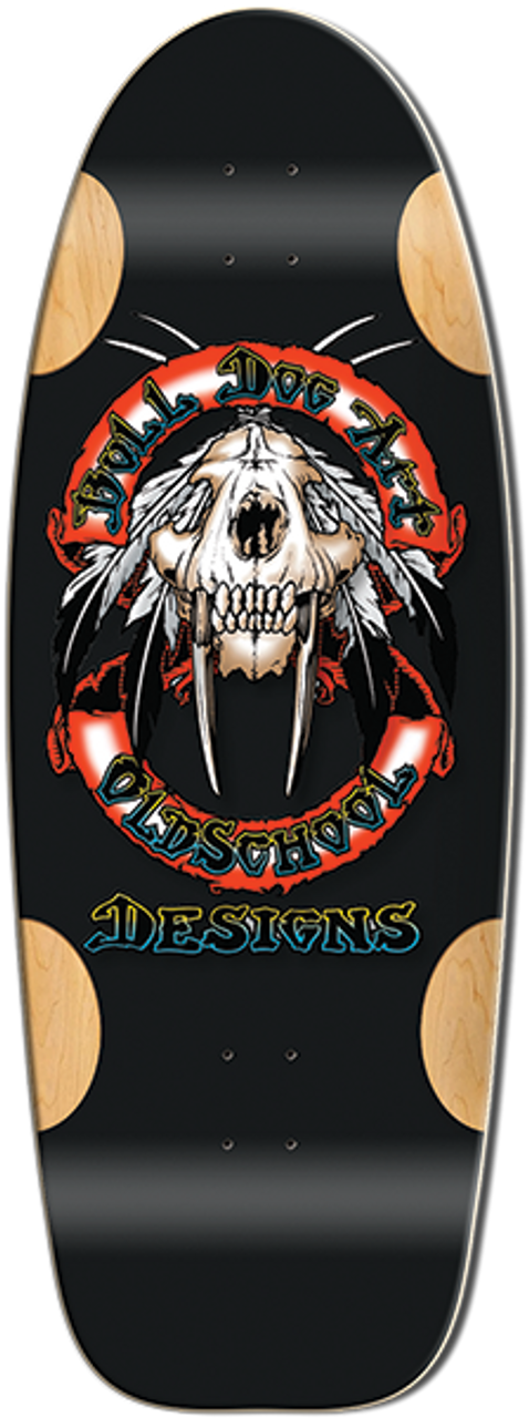BULLDOG SABERTOOTH SKATEBOARD-11.87X33 BLK FORMICA