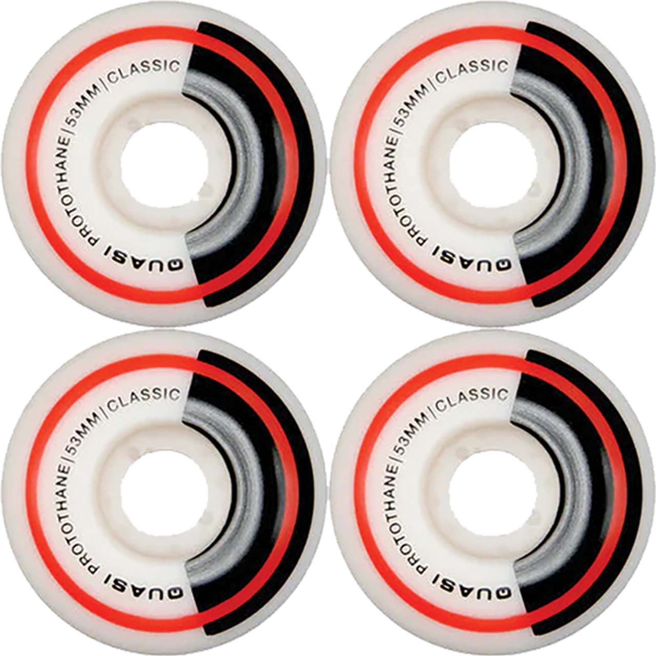 QUASI CLASS WHEEL 53MM WHITE WHEELS SET