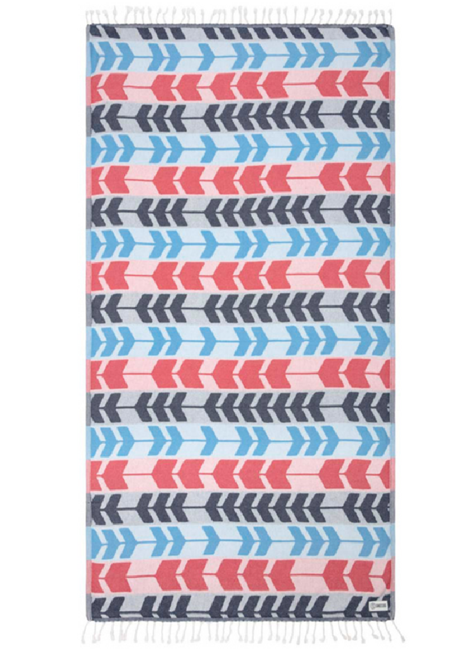 Sand Cloud Knox Towel Red Blue 37 x 67