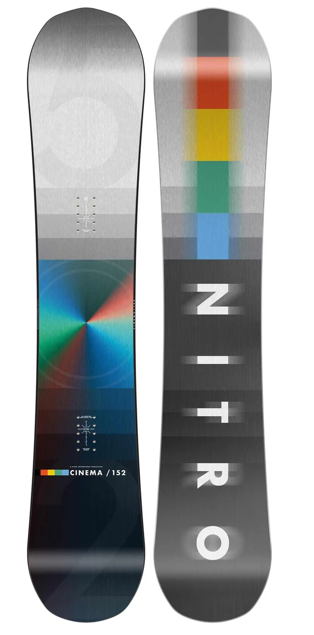 Nitro Cinema Snowboard Black White 152