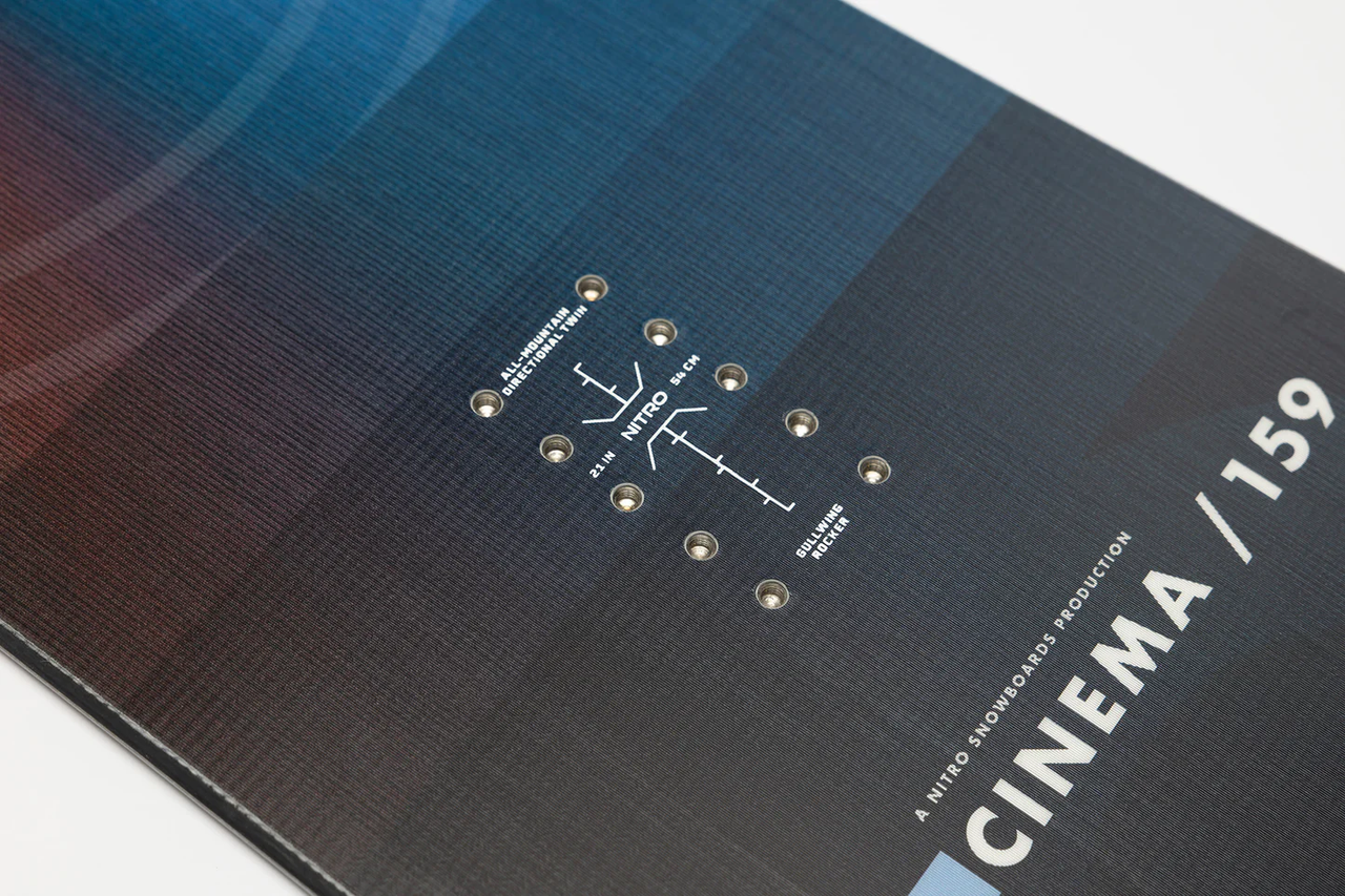 Nitro Cinema Snowboard Black White 152