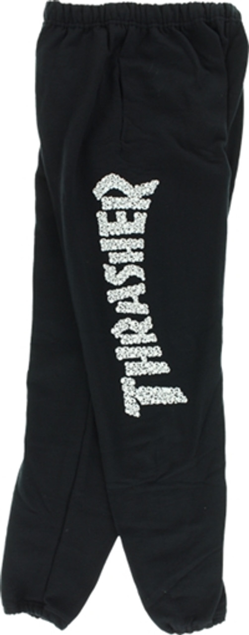 THRASHER SKULLS SWEATPANTS XLARGE BLACK